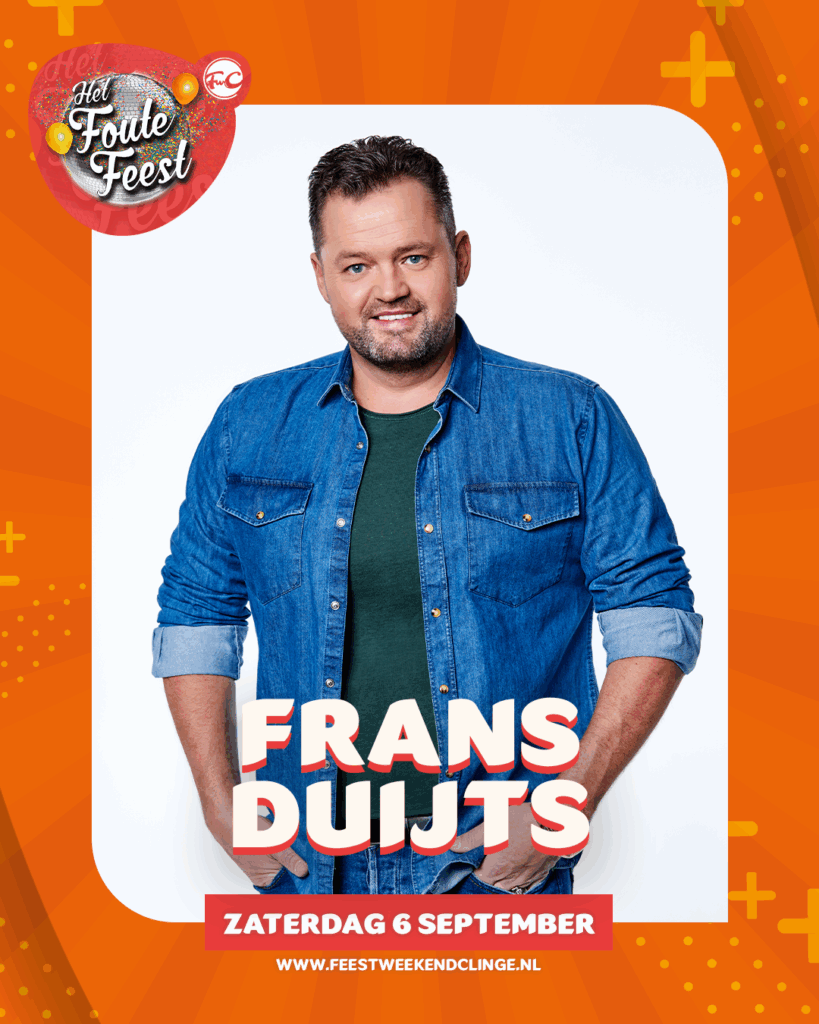Frans Duijts tijdens Het Foute Feest | Feestweekend Clinge: Summervibes & Het Foute Feest