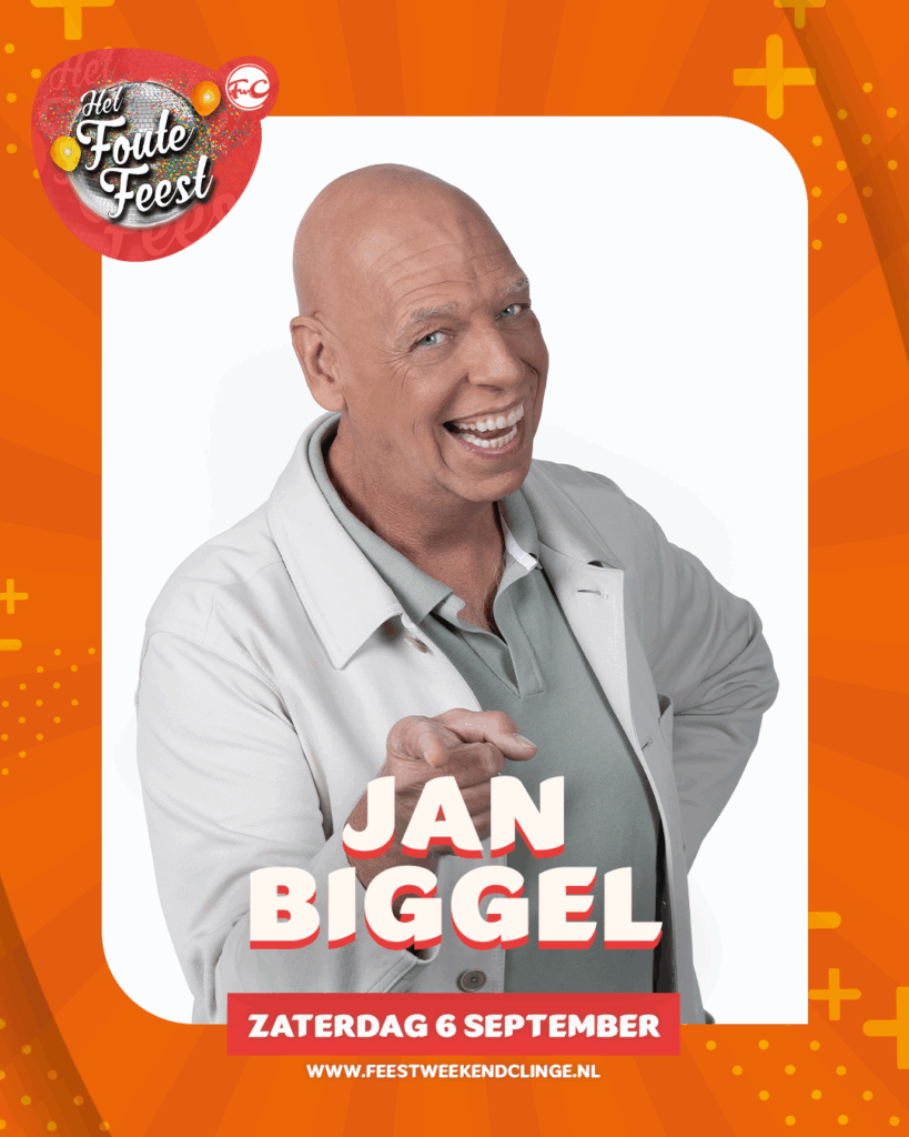 Jan Biggel tijdens Het Foute Feest | Feestweekend Clinge: Summervibes & Het Foute Feest